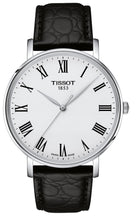 Laden Sie das Bild in den Galerie-Viewer, Tissot T-Classic Everytime T1434101603300 | Herrenuhr Quarz 40 mm | Lederband Schwarz | Saphirglas | Swiss Made | NEU OVP mit 2 Jahren Hersteller-Garantie