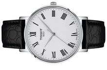 Laden Sie das Bild in den Galerie-Viewer, Tissot T-Classic Everytime T1434101603300 | Herrenuhr Quarz 40 mm | Lederband Schwarz | Saphirglas | Swiss Made | NEU OVP mit 2 Jahren Hersteller-Garantie