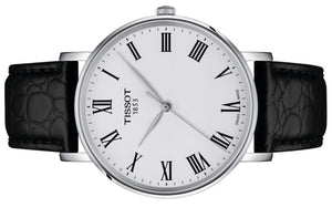 Tissot T-Classic Everytime T1434101603300 | Herrenuhr Quarz 40 mm | Lederband Schwarz | Saphirglas | Swiss Made | NEU OVP mit 2 Jahren Hersteller-Garantie