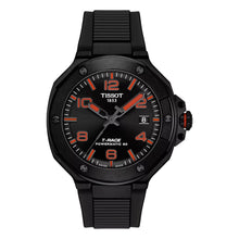 Laden Sie das Bild in den Galerie-Viewer, Tissot T-Race Automatic | T141.807.37.057.00 | Herrenuhr Sport | 41mm Schwarz PVD | Powermatic 80 Automatik mit Nivachron | Saphirglas | Kautschukband schwarz | NEU OVP mit Box Papiere 2 Jahre Hersteller-Garantie