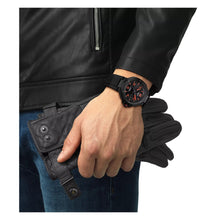 Laden Sie das Bild in den Galerie-Viewer, Tissot T-Race Automatic | T141.807.37.057.00 | Herrenuhr Sport | 41mm Schwarz PVD | Powermatic 80 Automatik mit Nivachron | Saphirglas | Kautschukband schwarz | NEU OVP mit Box Papiere 2 Jahre Hersteller-Garantie