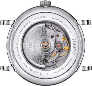 Tissot Carson Premium Powermatic 80 | T122.407.16.051.00 | Herrenuhr | Swiss Made Automatik | 80h Gangreserve | Saphirglas | Lederband schwarz | Zifferblatt schwarz | NEU OVP mit Box & Garantiekarte