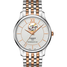 Laden Sie das Bild in den Galerie-Viewer, Tissot T063.907.22.038.01 | Powermatic 80 Open Heart Automatik Herrenuhr | T-Classic | 40 mm Bicolor Edelstahl | Swiss Made