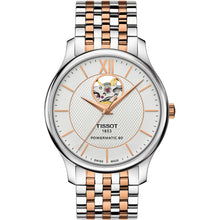 Laden Sie das Bild in den Galerie-Viewer, Tissot T063.907.22.038.01 | Powermatic 80 Open Heart Automatik Herrenuhr | T-Classic | 40 mm Bicolor Edelstahl | Swiss Made
