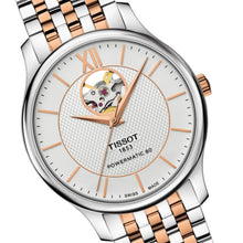 Laden Sie das Bild in den Galerie-Viewer, Tissot T063.907.22.038.01 | Powermatic 80 Open Heart Automatik Herrenuhr | T-Classic | 40 mm Bicolor Edelstahl | Swiss Made