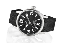 Laden Sie das Bild in den Galerie-Viewer, Jacques Lemans Porto Sports Luminous XL Herrenuhr 1-1673A Box Papiere Garantie Gehäuse Edelstahl Band Kautschuk Zifferblatt schwarz - Chronographen 24 - Luxusuhren günstig kaufen