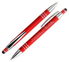 Laden Sie das Bild in den Galerie-Viewer, CHRONOGRAPHEN24.EU - Original-Kugelschreiber rot mit blauer Mine 2 Stück mit hochwertiger Laser-Gravur NEU OVP. GARANTIE