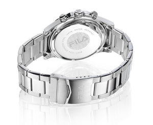 FILA Sport Tennis Chronograph Herren-Armbanduhr Stoppuhr Gehäuse Edelstahl Band Edelstahl mit Box und Garantiekarte SEIKO Quarz-Kaliber - Chronographen 24 - Luxusuhren günstig kaufen