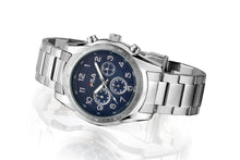 Laden Sie das Bild in den Galerie-Viewer, FILA Sport Tennis Chronograph Herren-Armbanduhr Stoppuhr Gehäuse Edelstahl Band Edelstahl mit Box und Garantiekarte SEIKO Quarz-Kaliber - Chronographen 24 - Luxusuhren günstig kaufen