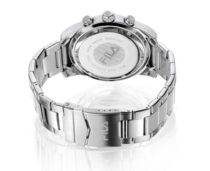 FILA Sport Tennis Chronograph Herren-Armbanduhr Stoppuhr Gehäuse Edelstahl Band Edelstahl mit Box und Garantiekarte SEIKO Quarz-Kaliber - Chronographen 24 - Luxusuhren günstig kaufen