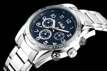 Laden Sie das Bild in den Galerie-Viewer, FILA Sport Tennis Chronograph Herren-Armbanduhr Stoppuhr Gehäuse Edelstahl Band Edelstahl mit Box und Garantiekarte SEIKO Quarz-Kaliber - Chronographen 24 - Luxusuhren günstig kaufen