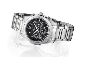 FILA Sport Tennis Chronograph Herren-Armbanduhr Stoppuhr Gehäuse Edelstahl Band Edelstahl mit Box und Garantiekarte SEIKO Quarz-Kaliber - Chronographen 24 - Luxusuhren günstig kaufen