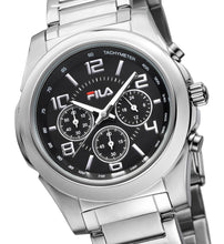 Laden Sie das Bild in den Galerie-Viewer, FILA Sport Tennis Chronograph Herren-Armbanduhr Stoppuhr Gehäuse Edelstahl Band Edelstahl mit Box und Garantiekarte SEIKO Quarz-Kaliber - Chronographen 24 - Luxusuhren günstig kaufen