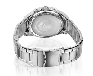 FILA Sport Tennis Chronograph Herren-Armbanduhr Stoppuhr Gehäuse Edelstahl Band Edelstahl mit Box und Garantiekarte SEIKO Quarz-Kaliber - Chronographen 24 - Luxusuhren günstig kaufen