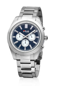 FILA Sport Tennis Chronograph Herren-Armbanduhr Stoppuhr Gehäuse Edelstahl Band Edelstahl mit Box und Garantiekarte SEIKO Quarz-Kaliber - Chronographen 24 - Luxusuhren günstig kaufen