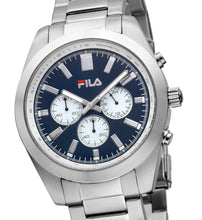 Laden Sie das Bild in den Galerie-Viewer, FILA Sport Tennis Chronograph Herren-Armbanduhr Stoppuhr Gehäuse Edelstahl Band Edelstahl mit Box und Garantiekarte SEIKO Quarz-Kaliber - Chronographen 24 - Luxusuhren günstig kaufen
