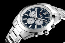 Laden Sie das Bild in den Galerie-Viewer, FILA Sport Tennis Chronograph Herren-Armbanduhr Stoppuhr Gehäuse Edelstahl Band Edelstahl mit Box und Garantiekarte SEIKO Quarz-Kaliber - Chronographen 24 - Luxusuhren günstig kaufen
