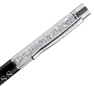 GUESS Swarovski Crystal-Stones Ballpoint Pen Earrings UBT01062 Geschenk-Set Kugelschreiber und Ohrstecker Ohrringe NEU OVP.