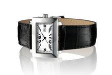 Laden Sie das Bild in den Galerie-Viewer, Iceberg Perspective Royale Herren-Armbanduhr Saphirglas Gehäuse Edelstahl Zifferblatt weiss Lederband schwarz IC0509-31 - Chronographen 24 - Luxusuhren günstig kaufen