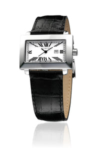 Iceberg Perspective Royale Herren-Armbanduhr Saphirglas Gehäuse Edelstahl Zifferblatt weiss Lederband schwarz IC0509-31 - Chronographen 24 - Luxusuhren günstig kaufen