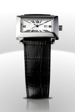 Laden Sie das Bild in den Galerie-Viewer, Iceberg Perspective Royale Herren-Armbanduhr Saphirglas Gehäuse Edelstahl Zifferblatt weiss Lederband schwarz IC0509-31 - Chronographen 24 - Luxusuhren günstig kaufen