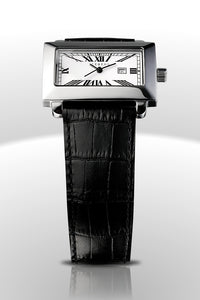 Iceberg Perspective Royale Herren-Armbanduhr Saphirglas Gehäuse Edelstahl Zifferblatt weiss Lederband schwarz IC0509-31 - Chronographen 24 - Luxusuhren günstig kaufen