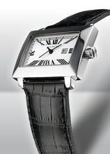 Laden Sie das Bild in den Galerie-Viewer, Iceberg Perspective Royale Herren-Armbanduhr Saphirglas Gehäuse Edelstahl Zifferblatt weiss Lederband schwarz IC0509-31 - Chronographen 24 - Luxusuhren günstig kaufen