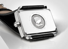 Laden Sie das Bild in den Galerie-Viewer, Iceberg Perspective Royale Herren-Armbanduhr Saphirglas Gehäuse Edelstahl Zifferblatt weiss Lederband schwarz IC0509-31 - Chronographen 24 - Luxusuhren günstig kaufen