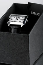 Laden Sie das Bild in den Galerie-Viewer, Iceberg Perspective Royale Herren-Armbanduhr Saphirglas Gehäuse Edelstahl Zifferblatt weiss Lederband schwarz IC0509-31 - Chronographen 24 - Luxusuhren günstig kaufen