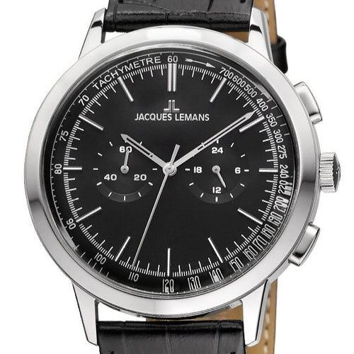 Jacques Lemans Classic Herrenuhr Chronograph N-204A Garantie Box Papiere Anleitung neu - Chronographen 24 - Luxusuhren günstig kaufen