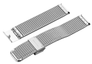 Maurice Lacroix Milanaise Edelstahl-Armband für Herren-Uhren aus feinem Stahl Metall Ersatzband SS002 für Eliros Les Classiques Pontos Masterpiece Breite 20 mm feingliedrig matt satiniert - Chronographen 24 - Luxusuhren günstig kaufen