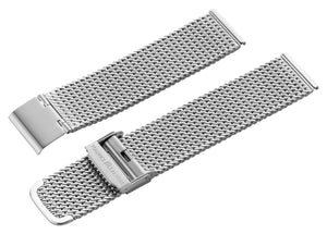 Maurice Lacroix Milanaise Edelstahl-Armband für Herren-Uhren aus feinem Stahl Metall Ersatzband SS002 für Eliros Les Classiques Pontos Masterpiece Breite 20 mm feingliedrig matt satiniert - Chronographen 24 - Luxusuhren günstig kaufen