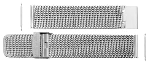 Maurice Lacroix Milanaise Edelstahl-Armband für Herren-Uhren aus feinem Stahl Metall Ersatzband SS002 für Eliros Les Classiques Pontos Masterpiece Breite 20 mm feingliedrig matt satiniert - Chronographen 24 - Luxusuhren günstig kaufen