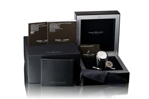 Maurice Lacroix Masterpiece Calendrier Rétrograde Automatik Herrenuhr MP6508-SS001-130-1 neu Garantie Box Papiere Saphirglas Gehäuse Edelstahl Band Krokoleder schwarz retrograde Datumsanzeige Gangreserve Swiss Made - Chronographen 24 - Luxusuhren günstig kaufen
