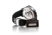 Laden Sie das Bild in den Galerie-Viewer, Maurice Lacroix Masterpiece Calendrier Rétrograde Automatik Herrenuhr MP6508-SS001-130-1 neu Garantie Box Papiere Saphirglas Gehäuse Edelstahl Band Krokoleder schwarz retrograde Datumsanzeige Gangreserve Swiss Made - Chronographen 24 - Luxusuhren günstig kaufen