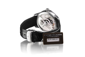 Maurice Lacroix Masterpiece Calendrier Rétrograde Automatik Herrenuhr MP6508-SS001-130-1 neu Garantie Box Papiere Saphirglas Gehäuse Edelstahl Band Krokoleder schwarz retrograde Datumsanzeige Gangreserve Swiss Made - Chronographen 24 - Luxusuhren günstig kaufen