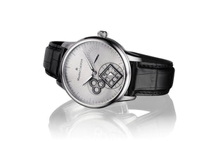 Maurice Lacroix Masterpiece Roue Carée Seconde Herrenuhr Handaufzug MP7158-SS001-901-1 neu Garantie Box Papiere Saphirglas Krokolederband schwarz Swiss Made Square Wheel - Chronographen 24 - Luxusuhren günstig kaufen