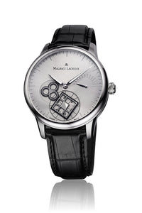 Maurice Lacroix Masterpiece Roue Carée Seconde Herrenuhr Handaufzug MP7158-SS001-901-1 neu Garantie Box Papiere Saphirglas Krokolederband schwarz Swiss Made Square Wheel - Chronographen 24 - Luxusuhren günstig kaufen
