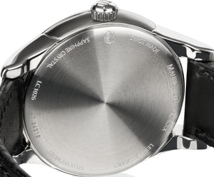 Maurice Lacroix Les Classiques Date Damenuhr LC1026-SS001-131 Lederband schwarz für Gravur Widmung NEU OVP mit Box Papiere 2 Jahre Garantie