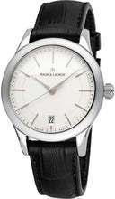 Laden Sie das Bild in den Galerie-Viewer, Maurice Lacroix Les Classiques Date Damenuhr LC1026-SS001-131 Lederband schwarz für Gravur Widmung NEU OVP mit Box Papiere 2 Jahre Garantie