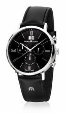 Laden Sie das Bild in den Galerie-Viewer, Maurice Lacroix Eliros Chronograph Herren-Uhr EL1088-SS001-311-1 Swiss Made Saphirglas Lederband schwarz NEU OVP. mit Box Papiere 2 Jahre Hersteller-Garantie