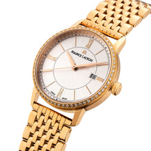 Laden Sie das Bild in den Galerie-Viewer, Maurice Lacroix Eliros Date Diamonds Damen-Armbanduhr EL1094-PVPD6-112-1 Gold mit 60 echten Diamanten NEU OVP 2 Jahre Garantie mit Box Papiere Garantiekarte