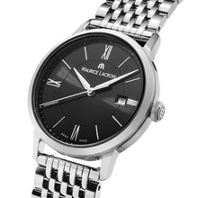 Laden Sie das Bild in den Galerie-Viewer, Maurice Lacroix Eliros Date Damen-Armbanduhr EL1094-SS002-310-1 Zifferblatt schwarz Edelstahl-Band NEU OVP. mit Box Papiere 2 Jahre Hersteller-Garantie