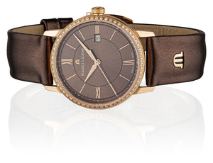 Maurice Lacroix Eliros Date Diamonds Damen-Armbanduhr EL1094-PVPD1-710-1 mit 60 Diamanten  NEU OVP. mit Box/Papiere/Garantie