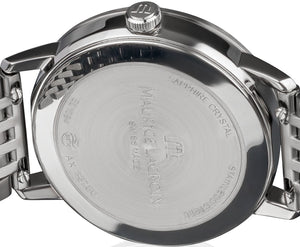 Maurice Lacroix EL1094-SD502-110-1 | Eliros Date Diamonds Damen-Uhr | Swiss Made | Edelstahlband | 60 Diamanten 0.3ct | Neu mit Garantie