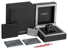 Laden Sie das Bild in den Galerie-Viewer, Eliros Date Diamonds Damenuhr EL1084-SS001-350-1 Lederband schwarz mit 8 echten Diamanten Zifferblatt schwarz mit 8 echten Diamanten Swiss Made Saphirglas NEU OVP. mit Box Papiere 2 Jahre Hersteller-Garantie