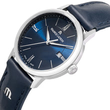 Laden Sie das Bild in den Galerie-Viewer, Maurice Lacroix Eliros Date Ladies Damenuhr EL1094-SS001-410-1 Zifferblatt blau Lederband blau NEU OVP. mit Box, Papiere, Anleitung und 2 Jahren Hersteller-Garantie
