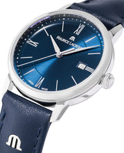 Laden Sie das Bild in den Galerie-Viewer, Maurice Lacroix Eliros Date Ladies Damenuhr EL1094-SS001-410-1 Zifferblatt blau Lederband blau NEU OVP. mit Box, Papiere, Anleitung und 2 Jahren Hersteller-Garantie