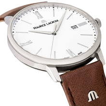 Laden Sie das Bild in den Galerie-Viewer, Maurice Lacroix Eliros Date EL1118-SS001-113-1 Herren-Armbanduhr mit braunem Lederband NEU OVP. mit Box Papiere 2 Jahre Hersteller-Garantie