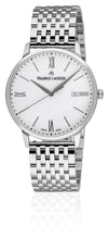 Laden Sie das Bild in den Galerie-Viewer, Maurice Lacroix Eliros Date Herrenuhr EL1118-SS002-113-2 Zifferblatt weiß Edelstahl-Band NEU OVP. 2 Jahre Garantie - Box - Papiere